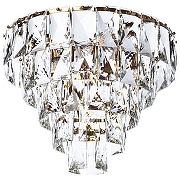 Люстра Divinare Chara 3508/17 LM-6 цвет плафона/подвески Прозрачный, цвет арматуры Латунь