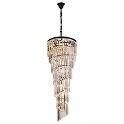 Люстра Divinare Charlotte 3011/01 SP-15 цвет плафона/подвески Прозрачный, цвет арматуры Черный-1