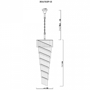 Люстра Divinare Charlotte 3011/01 SP-15 цвет плафона/подвески Прозрачный, цвет арматуры Черный-5