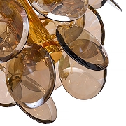 Люстра Divinare Chloe 7566/01 SP-8 цвет плафона/подвески Коньячный, цвет арматуры Золото-3