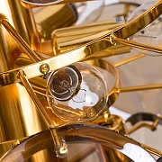 Люстра Divinare Chloe 7566/01 SP-8 цвет плафона/подвески Коньячный, цвет арматуры Золото-4