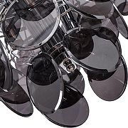 Люстра Divinare Chloe 7566/02 SP-8 цвет плафона/подвески Светло-серый, цвет арматуры Хром-3