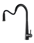 Смеситель для кухни Orange Steel M99-007b Черный матовый-4