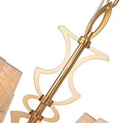 Люстра Divinare Florence 6819/19 SP-12 цвет плафона/подвески Бежевый, цвет арматуры Золото-4