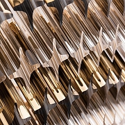 Люстра Divinare Frizzante 1683/01 LM-10 цвет плафона/подвески Золото, цвет арматуры Золото-3