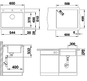 Кухонная мойка Blanco Etagon 6 Silgranit 524540 Темная скала-14