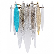 Настенный светильник Divinare Amelie 6002/01 AP-1 цвет плафона/подвески Прозрачный, цвет арматуры Золото