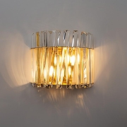 Настенный светильник Divinare Bivara 7567/18 AP-2 цвет плафона/подвески Прозрачный, цвет арматуры Бронза-1