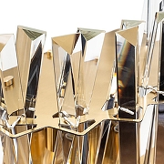 Настенный светильник Divinare Bivara 7567/18 AP-2 цвет плафона/подвески Прозрачный, цвет арматуры Бронза-2