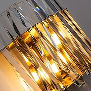 Настенный светильник Divinare Bivara 7567/18 AP-2 цвет плафона/подвески Прозрачный, цвет арматуры Бронза-4