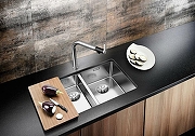 Кухонная мойка Blanco Andano 340/180-U 522977 Нержавеющая сталь с зеркальной полировкой-1