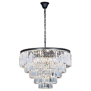 Люстра Divinare Nova 3001/01 LM-13 цвет плафона/подвески Прозрачный, цвет арматуры Черный, Золото-1