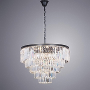 Люстра Divinare Nova 3001/01 LM-13 цвет плафона/подвески Прозрачный, цвет арматуры Черный, Золото-2