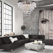 Люстра Divinare Nova 3001/01 LM-13 цвет плафона/подвески Прозрачный, цвет арматуры Черный, Золото-3