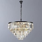 Люстра Divinare Nova 3001/01 LM-16 цвет плафона/подвески Прозрачный, цвет арматуры Черный-1