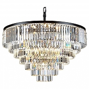 Люстра Divinare Nova 3001/01 LM-25 цвет плафона/подвески Прозрачный, цвет арматуры Черный