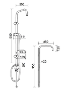 Душевая штанга Orange OneLife OL-BAR1cr Хром-3