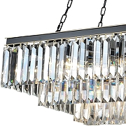 Люстра Divinare Nova 3001/01 SP-15 цвет плафона/подвески Прозрачный, цвет арматуры Черный-3