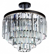 Люстра Divinare Nova 3001/01 PL-9 цвет плафона/подвески Прозрачный, цвет арматуры Золото, Черный