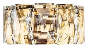 Настенный светильник Divinare Chara 3508/17 AP-2 цвет плафона/подвески Прозрачный, цвет арматуры Латунь