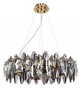 Люстра Divinare Ophelia 7203/17 LM-8 цвет плафона/подвески Светло-серый, цвет арматуры Латунь-1