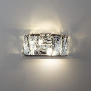 Настенный светильник Divinare Chara 3508/02 AP-2 цвет плафона/подвески Прозрачный, цвет арматуры Хром-1