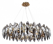 Люстра Divinare Ophelia 7203/17 LM-12 цвет плафона/подвески Светло-серый, цвет арматуры Латунь-1