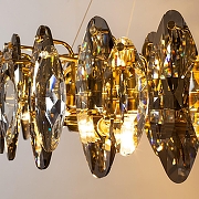 Люстра Divinare Ophelia 7203/17 LM-12 цвет плафона/подвески Светло-серый, цвет арматуры Латунь-3