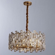 Люстра Divinare Medea 1684/01 LM-10 цвет плафона/подвески Прозрачный, цвет арматуры Золото-2