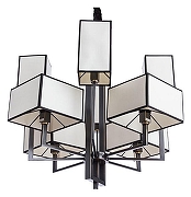 Люстра Divinare Porta 5933/01 LM-8 цвет плафона/подвески Бежевый, цвет арматуры Коричневый