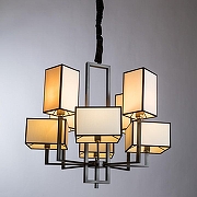 Люстра Divinare Porta 5933/01 LM-8 цвет плафона/подвески Бежевый, цвет арматуры Коричневый-2