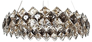 Люстра Divinare Rosalinda 7204/17 LM-12 цвет плафона/подвески Светло-серый, цвет арматуры Латунь