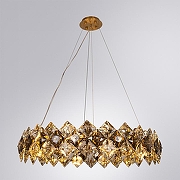 Люстра Divinare Rosalinda 7204/17 LM-12 цвет плафона/подвески Светло-серый, цвет арматуры Латунь-2