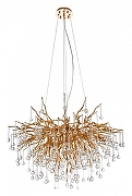 Люстра Divinare Salice 3132/01 SP-10 цвет плафона/подвески Прозрачный, цвет арматуры Золото-1