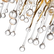 Люстра Divinare Salice 3132/01 SP-10 цвет плафона/подвески Прозрачный, цвет арматуры Золото-3