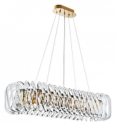 Люстра Divinare Megan 7568/18 SP-12 цвет плафона/подвески Прозрачный, цвет арматуры Бронза-1