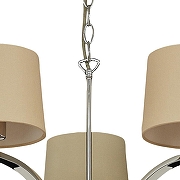 Люстра Divinare Soprano 1341/02 LM-5 цвет плафона/подвески Бежевый, цвет арматуры Хром-5