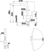 Смеситель для кухни Blanco Linus-S 512402 Хром-7