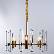 Люстра Divinare Tenerife 7136/18 LM-6 цвет плафона/подвески Прозрачный, цвет арматуры Бронза-2