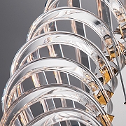 Люстра Divinare Megan 7568/02 LM-9 цвет плафона/подвески Прозрачный, цвет арматуры Хром-4