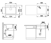 Кухонная мойка Blanco Etagon 6 PuraPlus 525161 Базальт-8