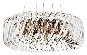 Люстра Divinare Megan 7568/18 LM-9 цвет плафона/подвески Прозрачный, цвет арматуры Бронза