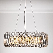 Люстра Divinare Megan 7568/02 LM-12 цвет плафона/подвески Прозрачный, цвет арматуры Хром-2