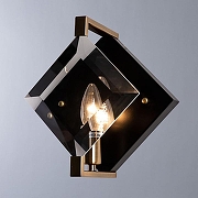 Настенный светильник Divinare Elliot 7304/04 AP-1 цвет плафона/подвески Прозрачный, цвет арматуры Черный-1