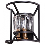 Настенный светильник Divinare Frost 2022/21 AP-2 цвет плафона/подвески Прозрачный, цвет арматуры Черный