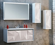 Шкаф пенал Marka One Romb 30П R У71344 подвесной White-1