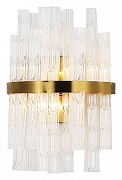 Настенный светильник Divinare Meadow 6053/17 AP-1 цвет плафона/подвески Прозрачный, цвет арматуры Латунь