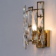 Настенный светильник Divinare Medea 1684/01 AP-1 цвет плафона/подвески Прозрачный, цвет арматуры Золото-3