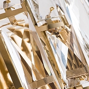 Настенный светильник Divinare Medea 1684/01 AP-1 цвет плафона/подвески Прозрачный, цвет арматуры Золото-6