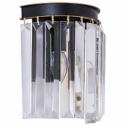 Настенный светильник Divinare Nova 3001/01 AP-1 цвет плафона/подвески Прозрачный, цвет арматуры Черный